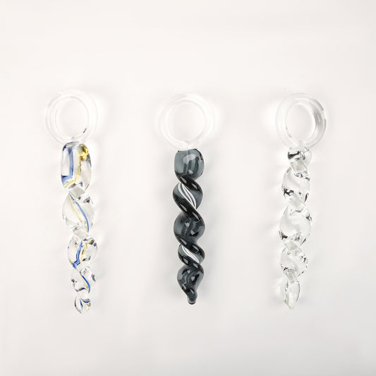 Anal Trainer Crystal Thread Glass Anal Plug - image 0