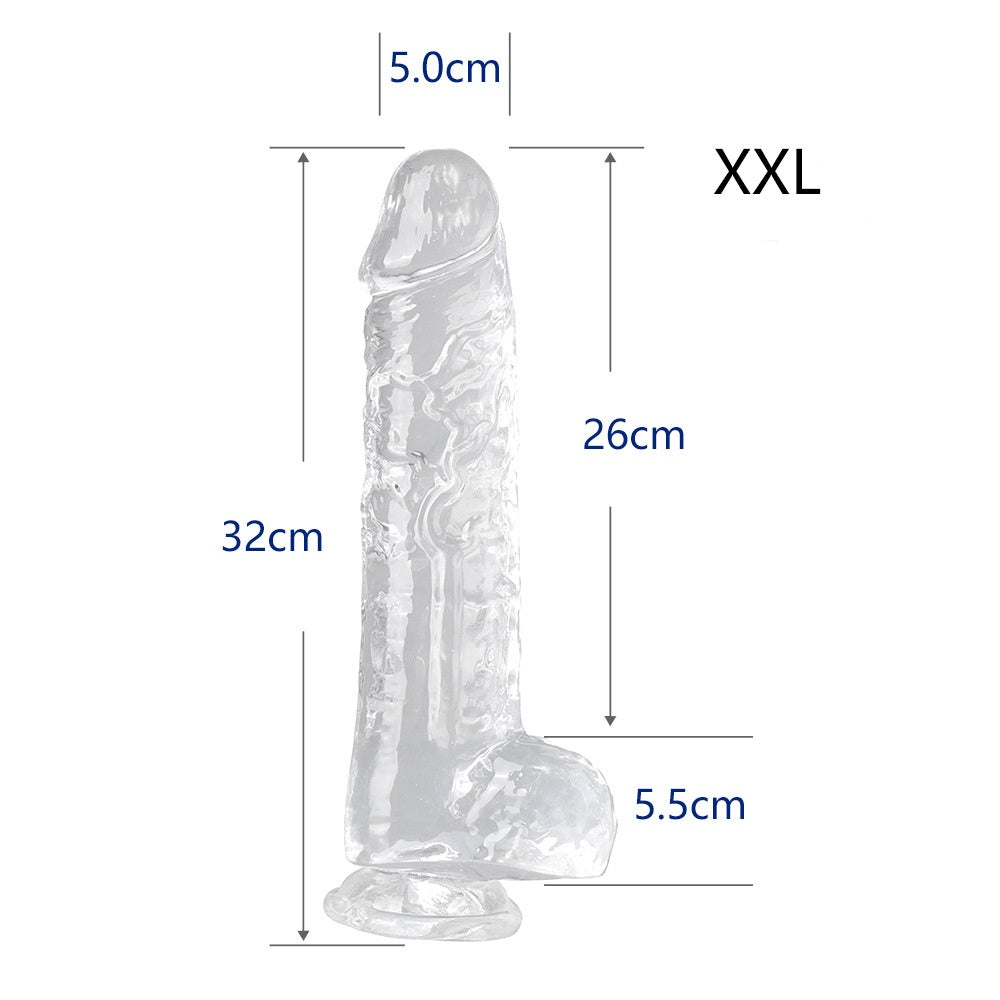 Small Realistic Clear 6 inch Cute Dildo with Suction Cup Dildo - XXL - image 9