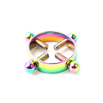 Cross Nipple Ring - Rainbow - image 8