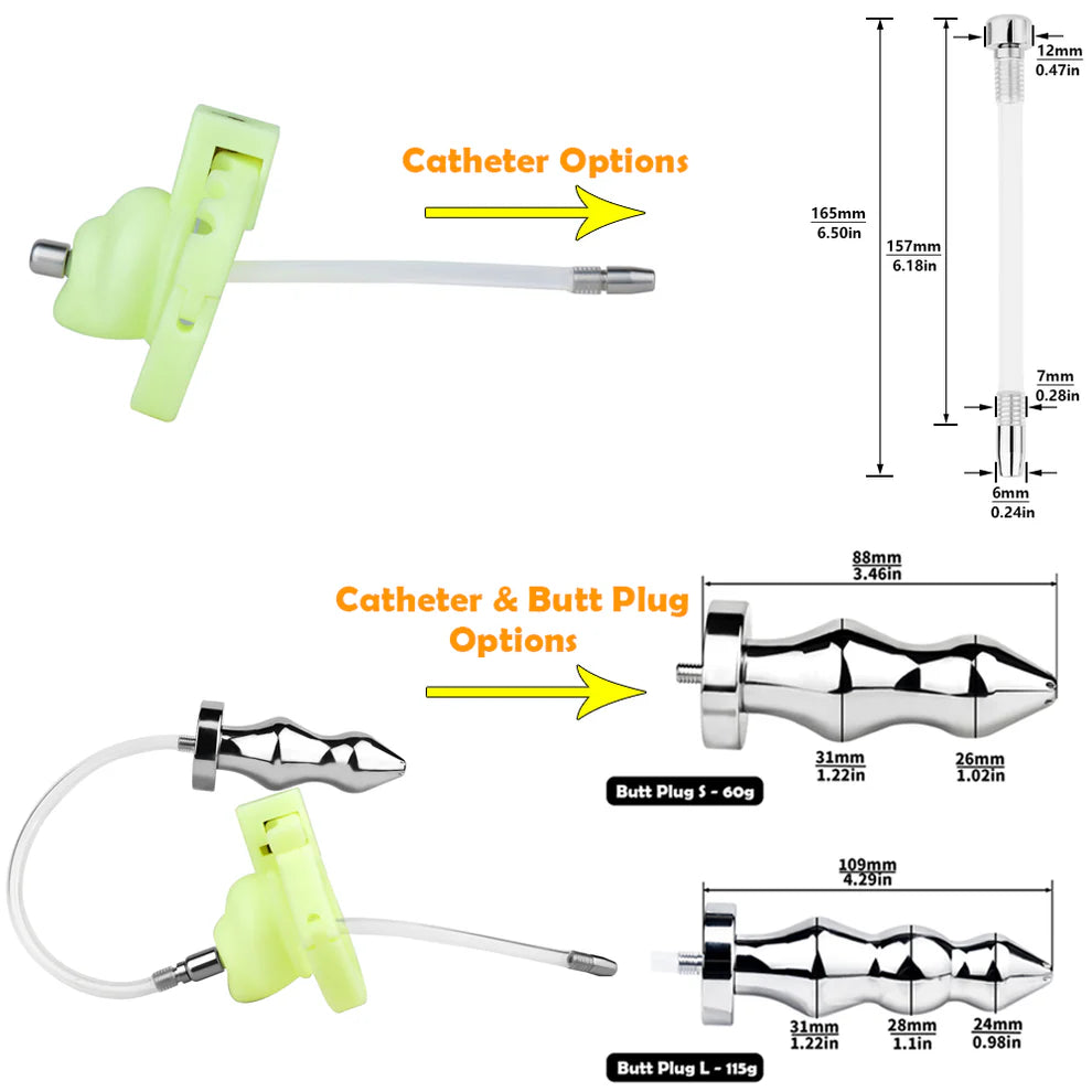 Adjustable Handcuff Resin Chastity Cage - image 4