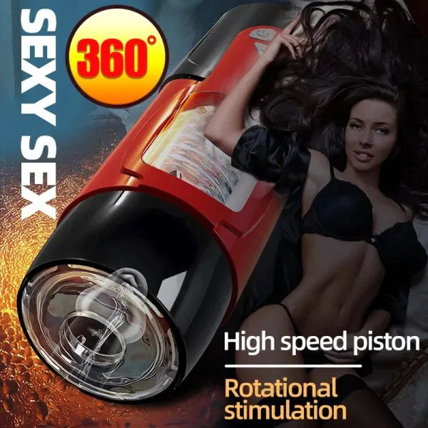 Dark Knight 7 Thrusting Rotating Automatic Male Masturbator - image 3