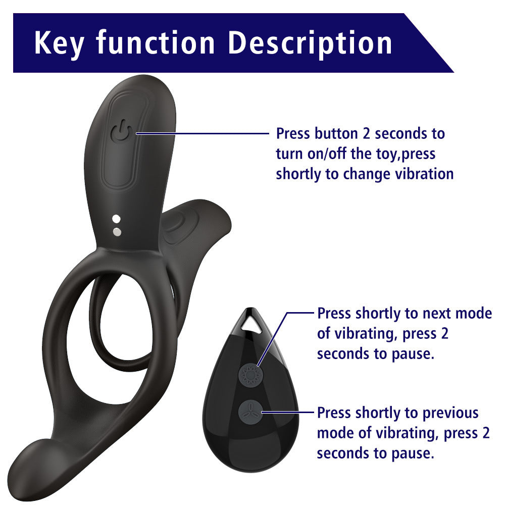 Vibrator for Couple 3 in 1 Vibrating Cock Ring G spot, Clitorals Stimulator - image 3
