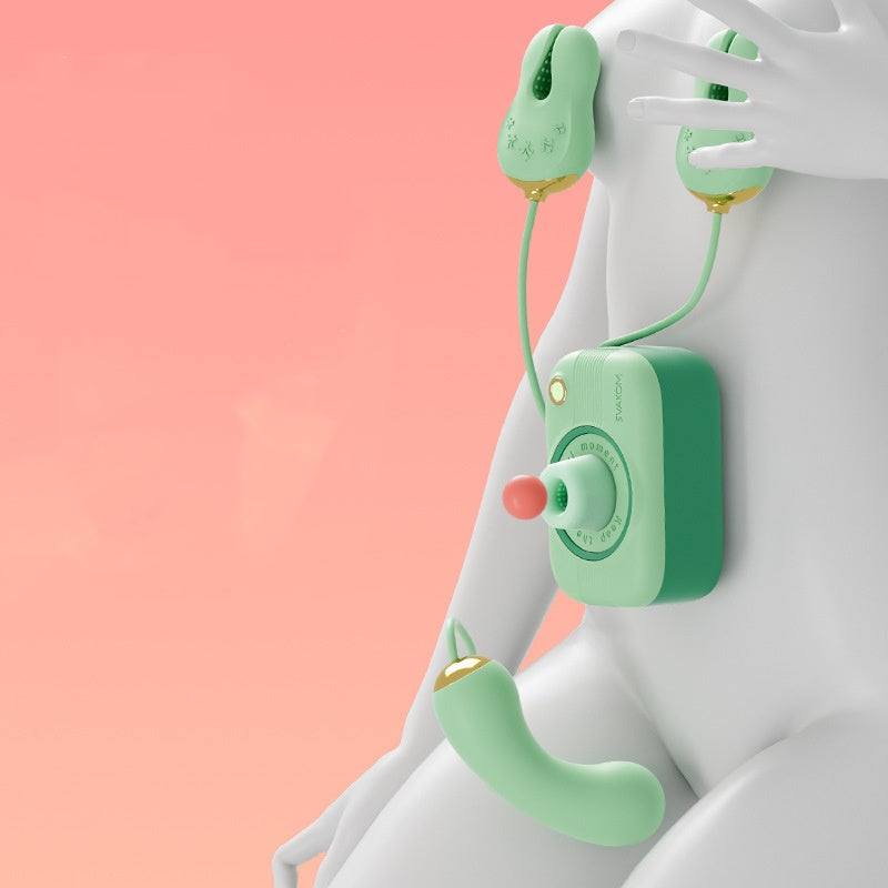 Camera-Shaped Clitoral Stimulator & Nipple Vibrator - Green set - image 10