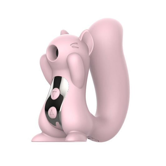 Screaming Squirrel Dual Stimulator – Clitoral Suction & G-Spot Vibrator with 10 Vibration Modes - Pink - image 1