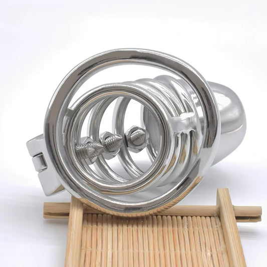 Hollow Spiked Chastity Cage - image 1