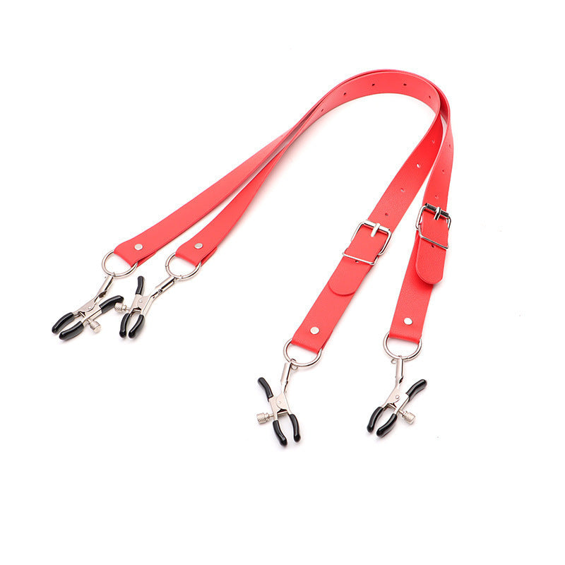 Body Clamps With Necklace - Red - image 0