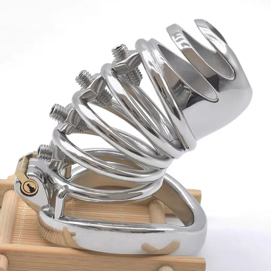 Hollow Spiked Chastity Cage - image 0