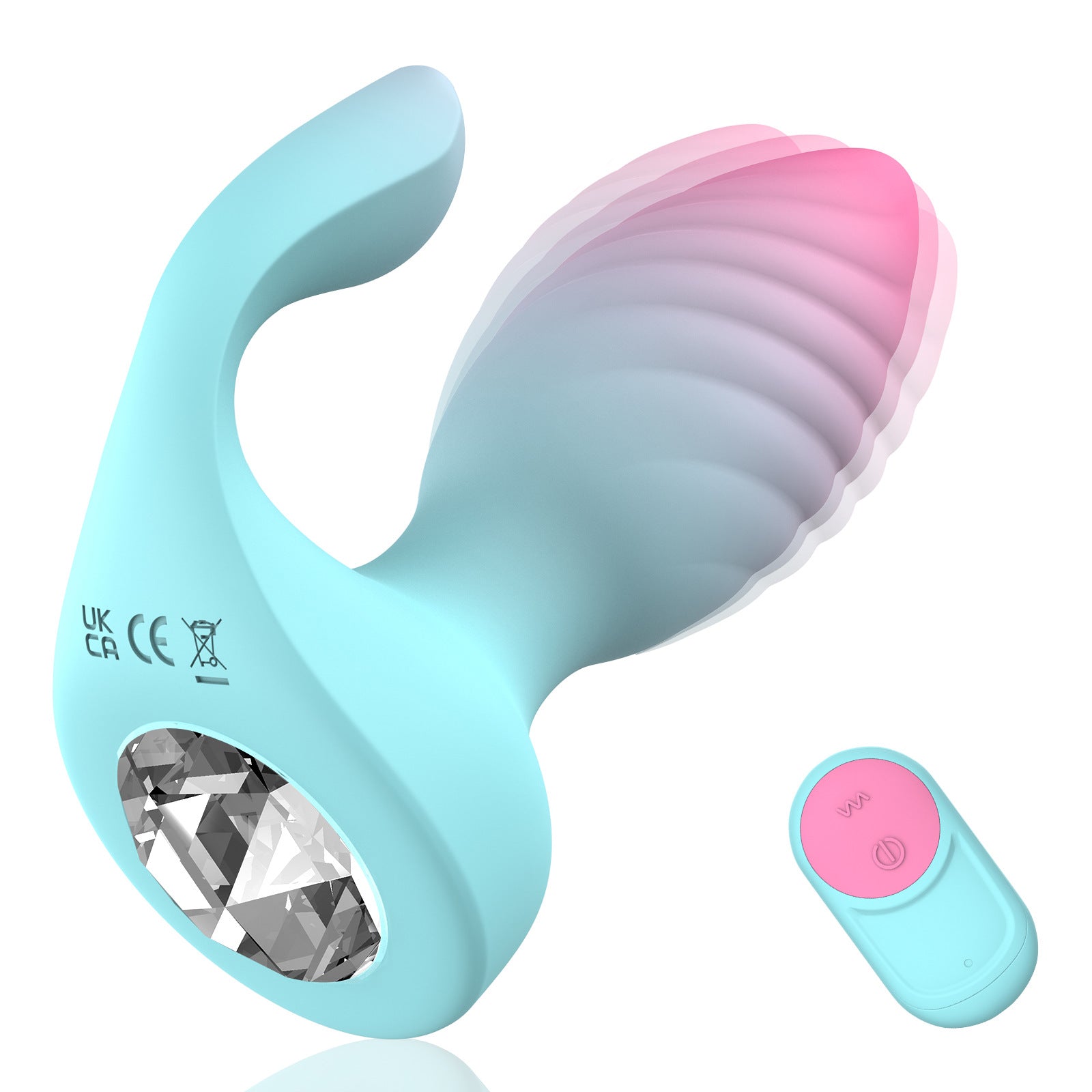 Anal Plug Remote Control Vibrator Clitoris Stimulator Dual Motors - Colorful - image 0