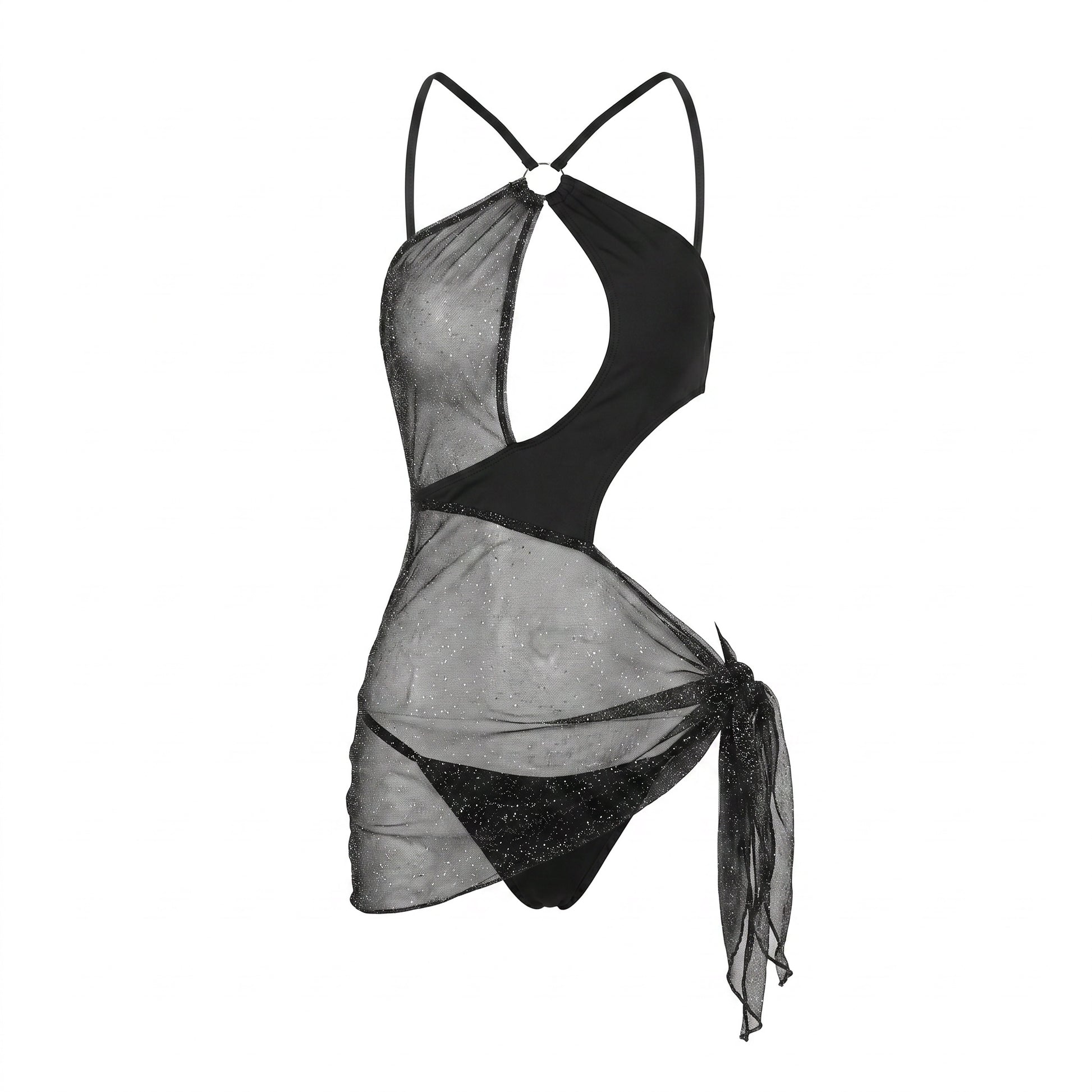 Women's Sexy See-through Lingerie - Black - One Size - image 1