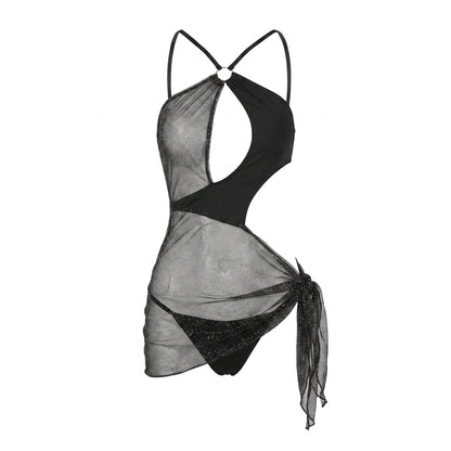 Women's Sexy See-through Lingerie - Black - One Size - image 1