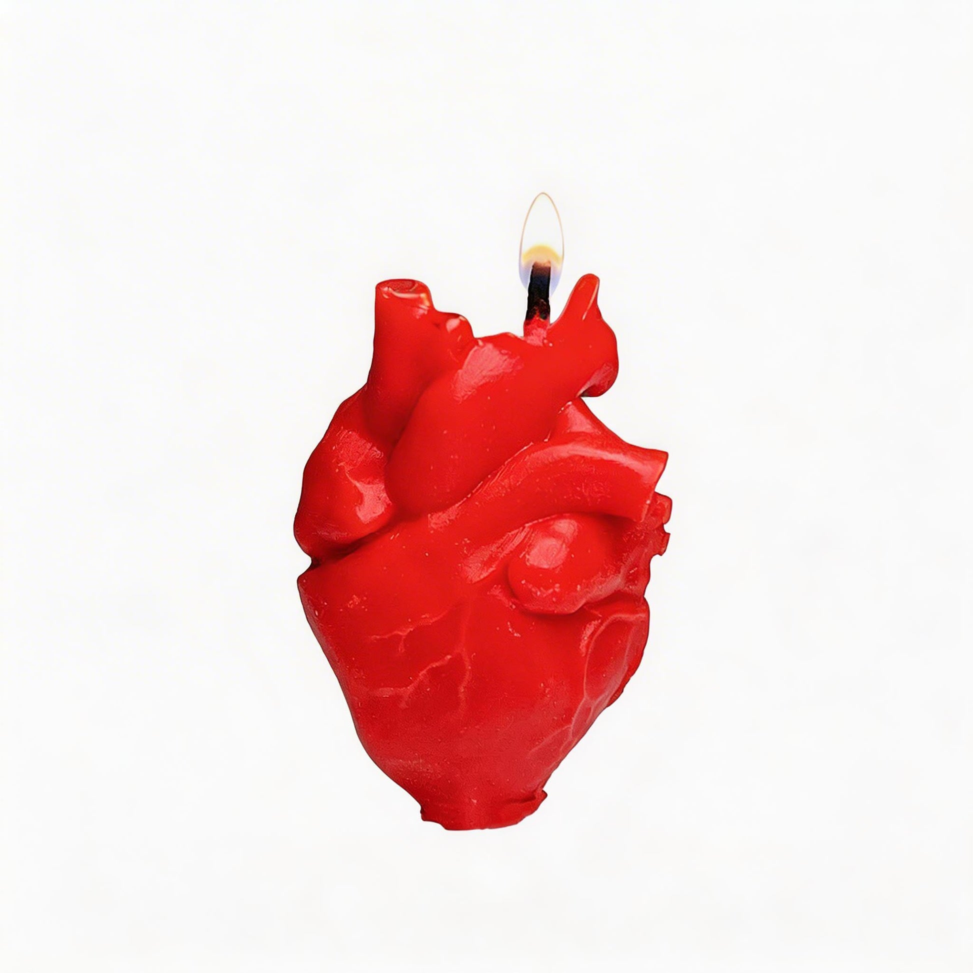 Heart-Shaped Scented Candle - Red - image 3