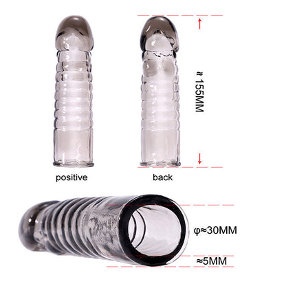 Crystal Penis Sleeve Reusable Condoms - image 3