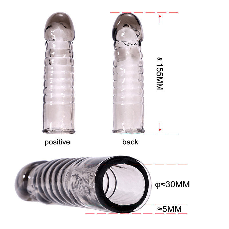 Crystal Penis Sleeve Reusable Condoms - image 3
