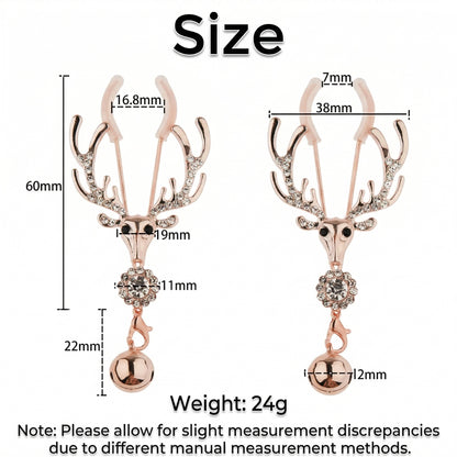 Rose Gold Nipple Clamps with Decorative Charms - image 3