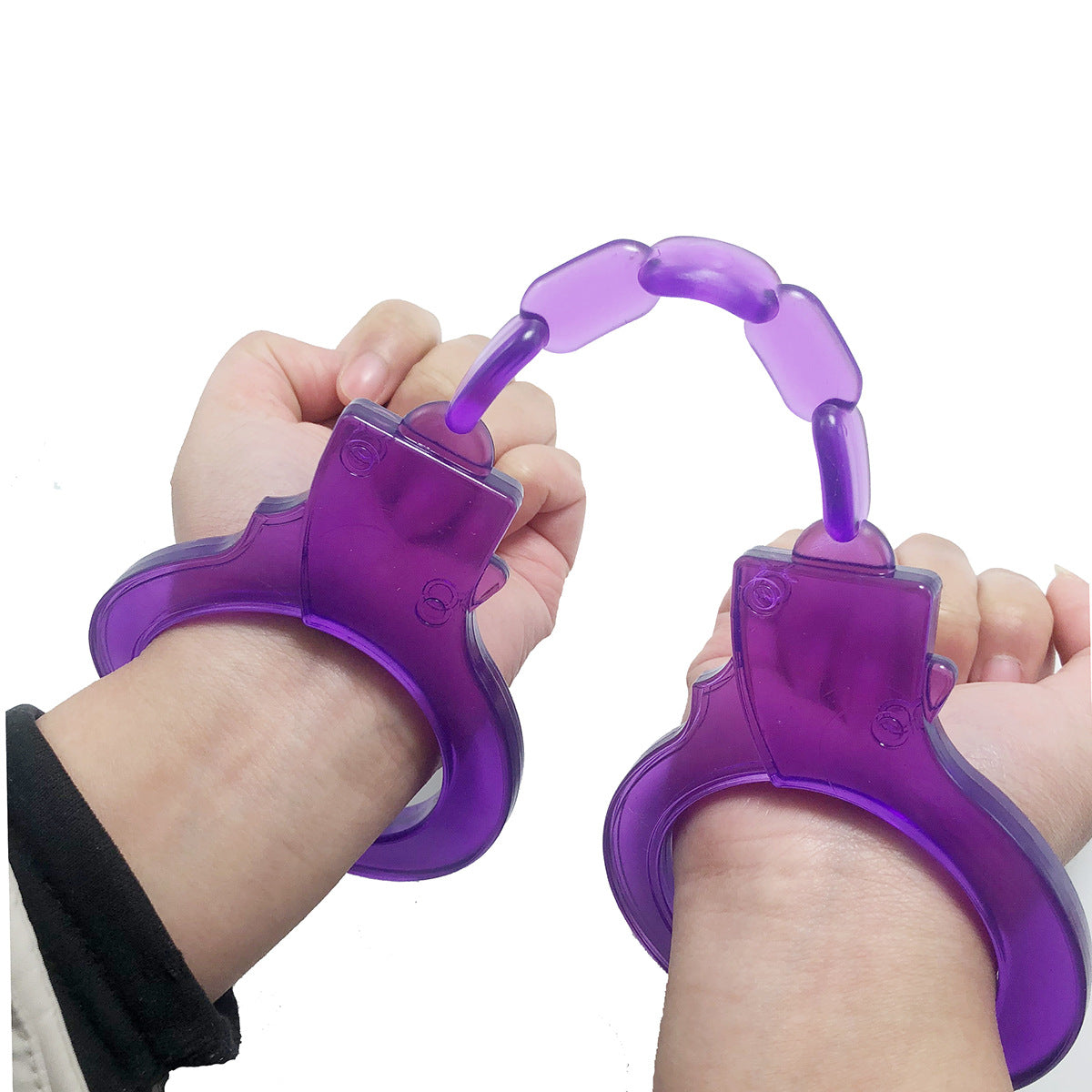 BDSM Hand Cuffs Wrist Restraints - Purple - image 6