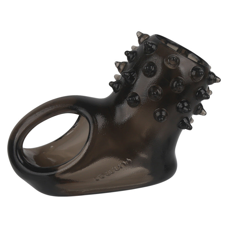 Delayed Ejaculation Cock Enlargement Ring Penis Sleeve - Black - A - image 12