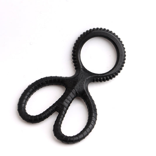 1 Pcs Men Sex Toy Cock Ring Silicone Scissor Triple Ring Ring Waterproof High Elasticity - image 0