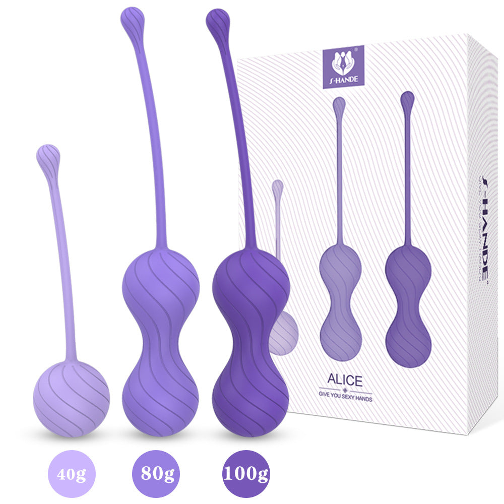 Purple Kegel Balls Set - 3 pcs set - image 2
