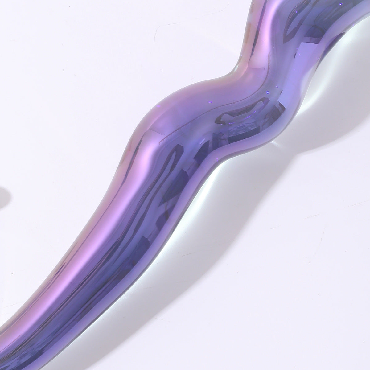 Iridescent Glass G-Spot Wand – Elegant Body-Safe & Temperature Play Friendly - image 3