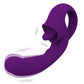 Waterproof Dildo Vibrator with Licking Tongue – 10 Vibration Modes for Her - Purple - image 4