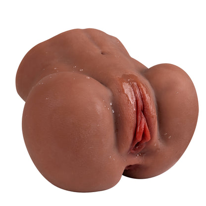 Gwendolyn Dual-Channel Male Masturbator - Brown - image 2