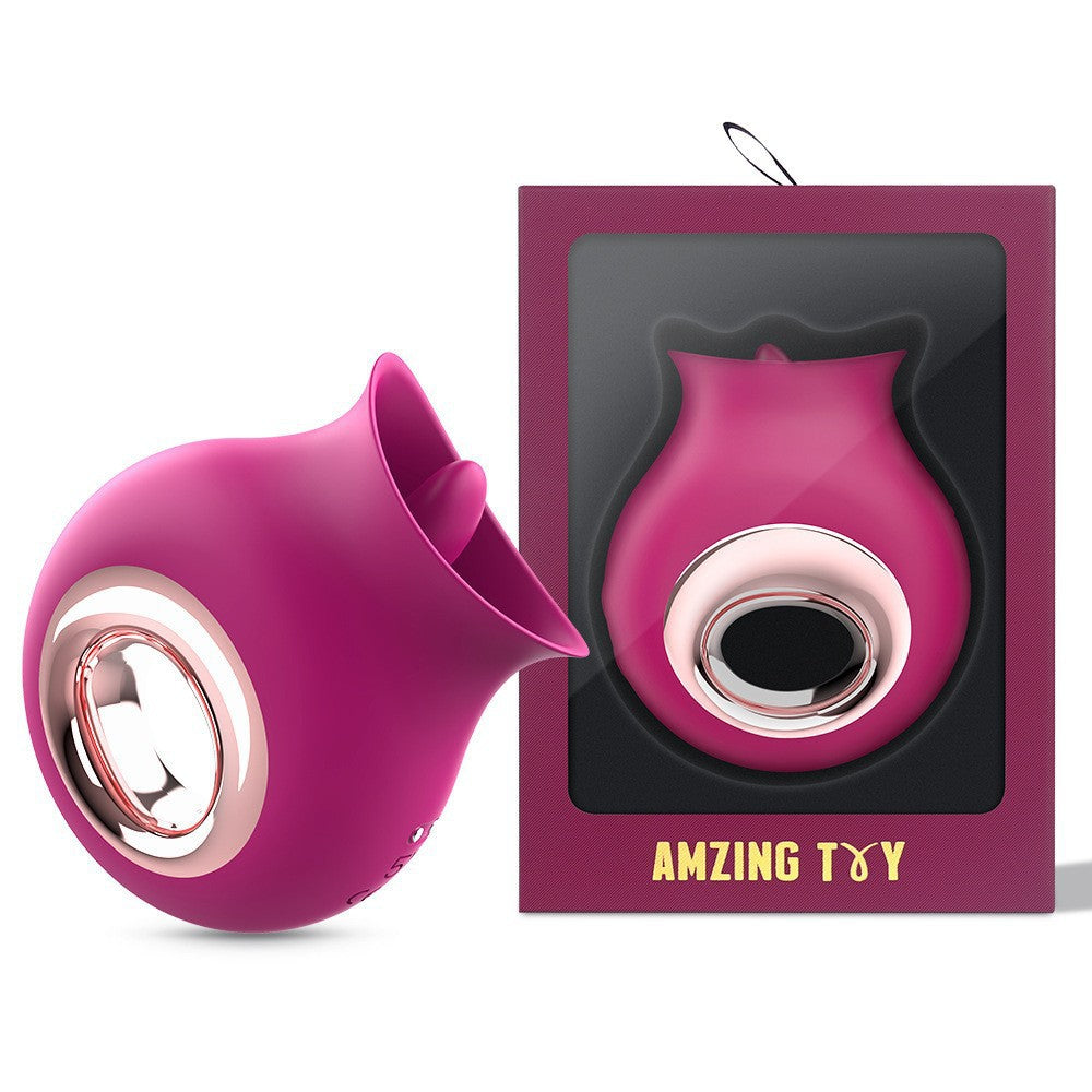 Pussy Fit Tongue Licking Clitoris Vibrator - Pink - image 0