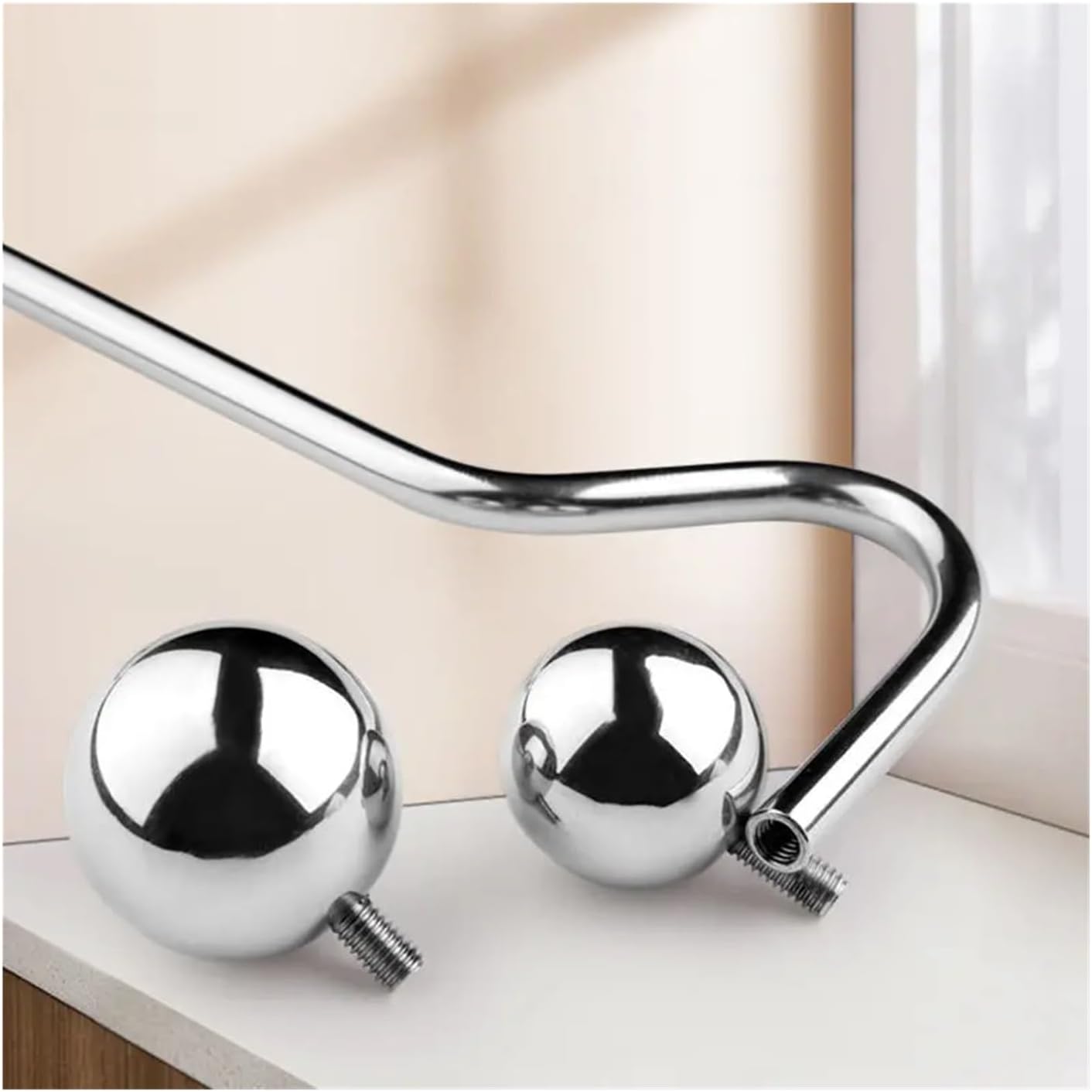 Anal Butt Plug Stainless Steel Replaceable Double Ball Anal Hook - image 2