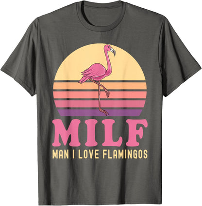 MILF Pink Joke Party T-Shirt - Dark Grey - XXXL - image 5