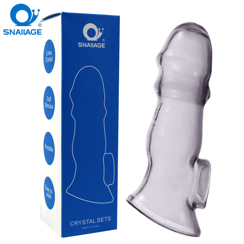 Penis Sleeve Reusable Condom Dildo - image 0