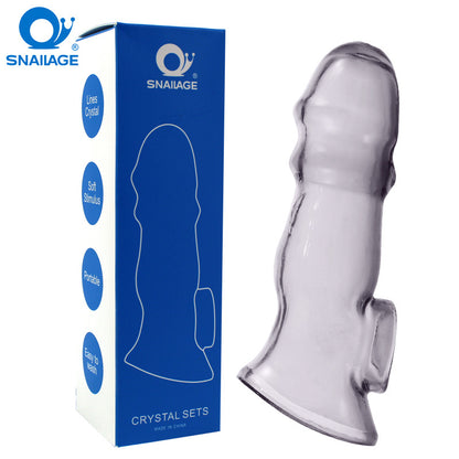 Penis Sleeve Reusable Condom Dildo - image 0