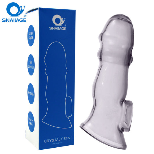 Penis Sleeve Reusable Condom Dildo - image 0