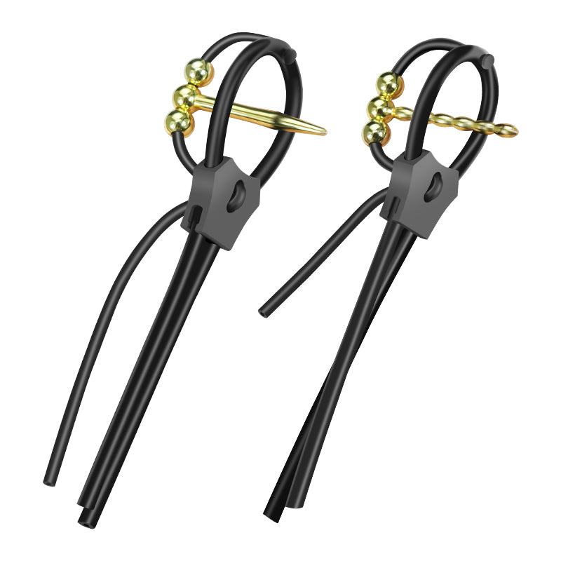 Stainless Steel Urethral Plug with Conductive Silicone Ring - image 3
