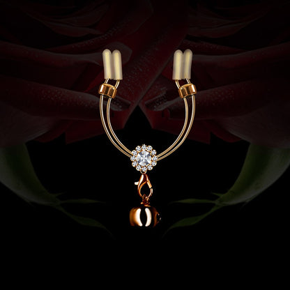 Rose Gold Nipple Clamps with Decorative Charms - A - image 4