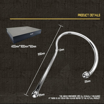 Stainless Steel Anal Hook Prostate Stimulator - L - image 2