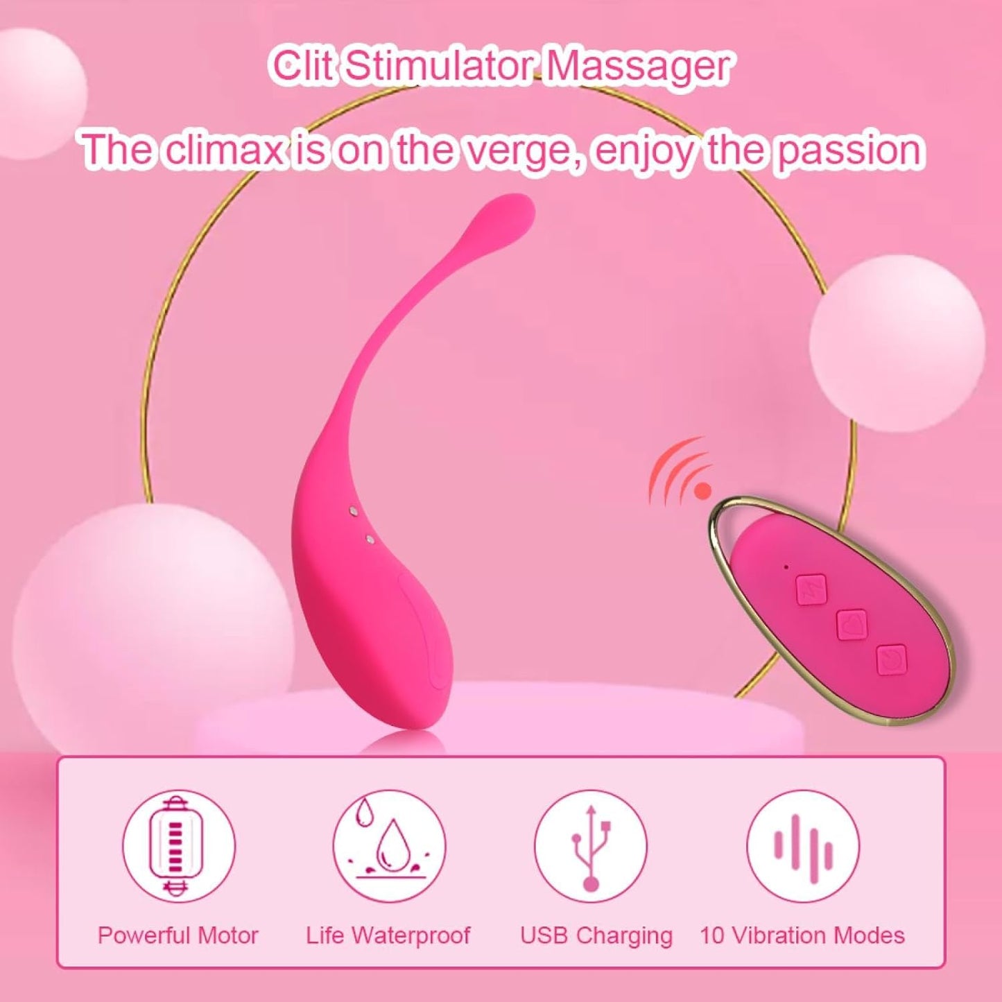 Wearable Remote Control Love Egg – Powerful G-Spot Vibrating Ball for Women  - image 3