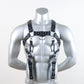 Men's Leather Body Harness Set with Suspenders & Leash – Adjustable BDSM Chest Harness for Roleplay & Fashion Statem - image 3