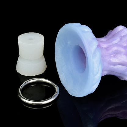 8 Inch Blue Alien Egg-Laying Dildo Silicone Ovipositor Sex Toy - image 5