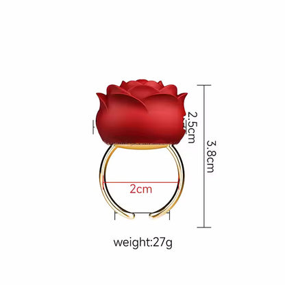 Rose Mini Finger Vibrator Ring Clit Stimulator - image 5