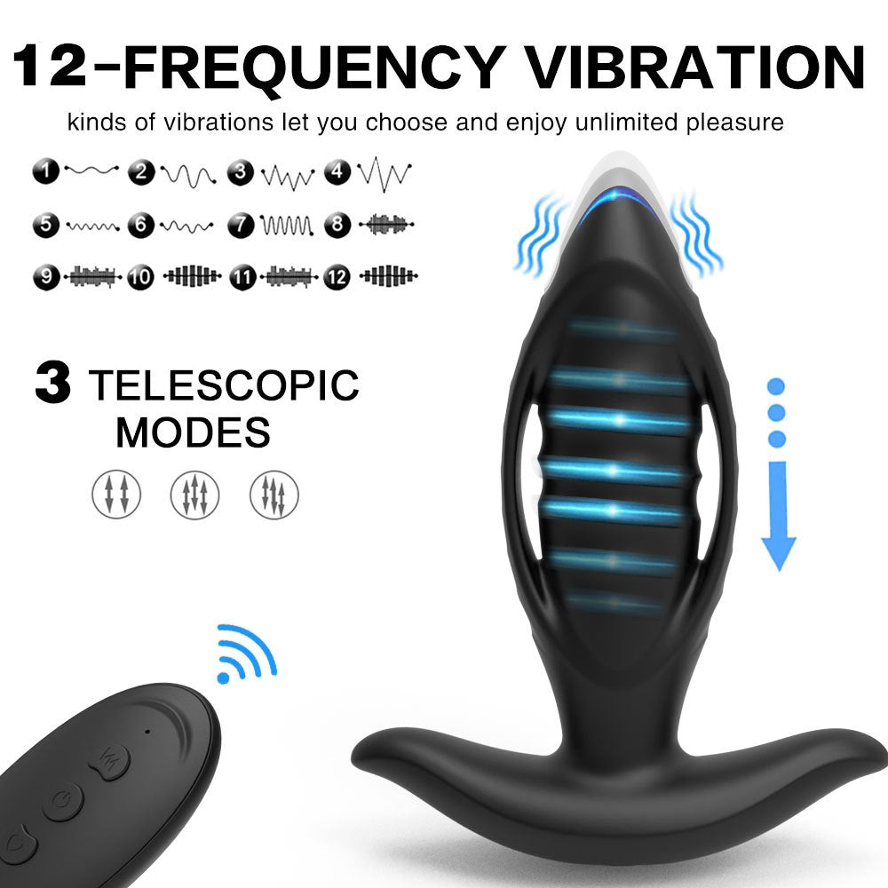 Thrusting Anal Vibrator Plug - image 3