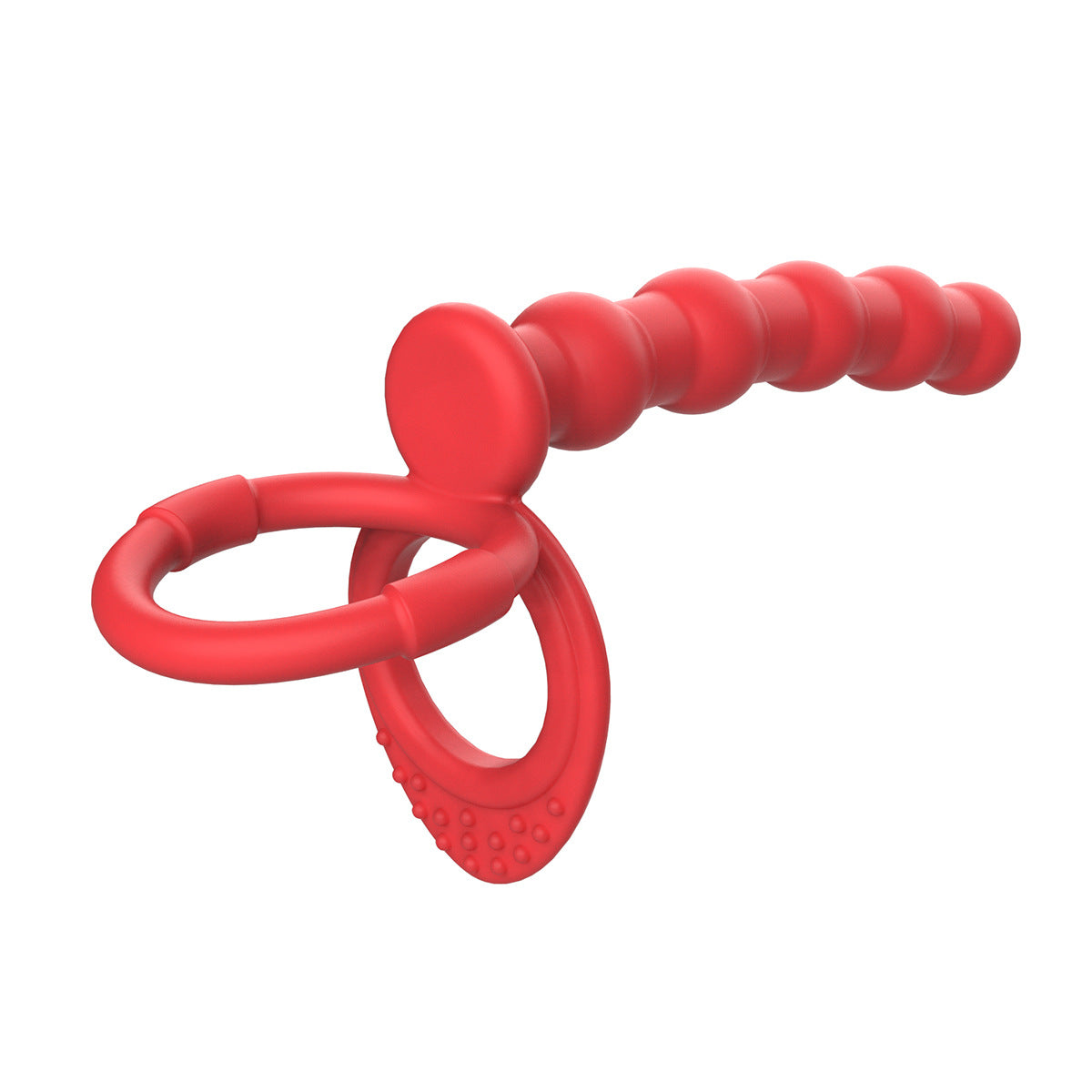 Beads With Cock Rings - Red - image 2
