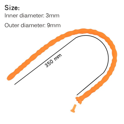  Silicone Hollow Urethra Sound To Stimulate The Plunger Masturbation - Orange-9mm - image 13