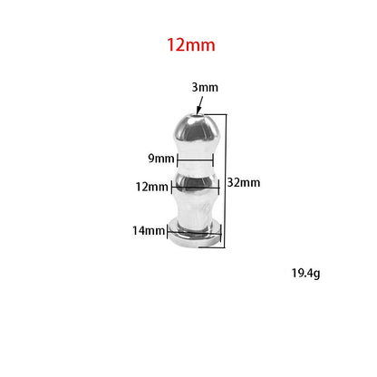 Hollow Men's Sounding Rod Urethral Dilator - 12mm - image 8
