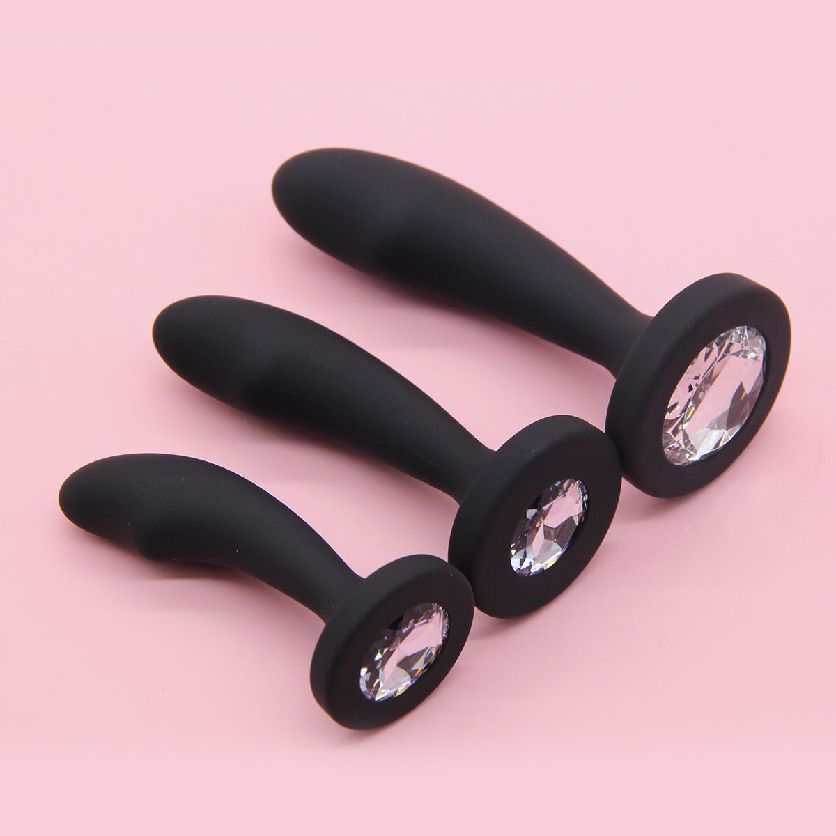 Crystal Base Silicone Anal Plug - image 5