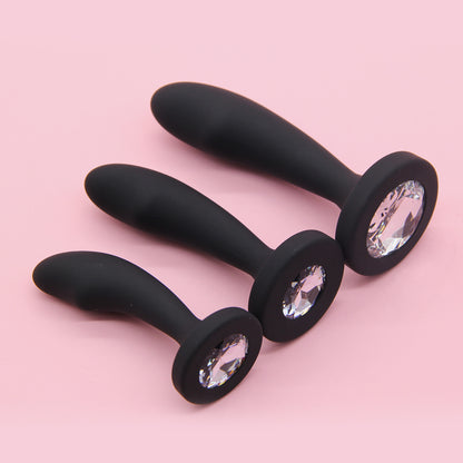 Crystal Base Silicone Anal Plug - image 5