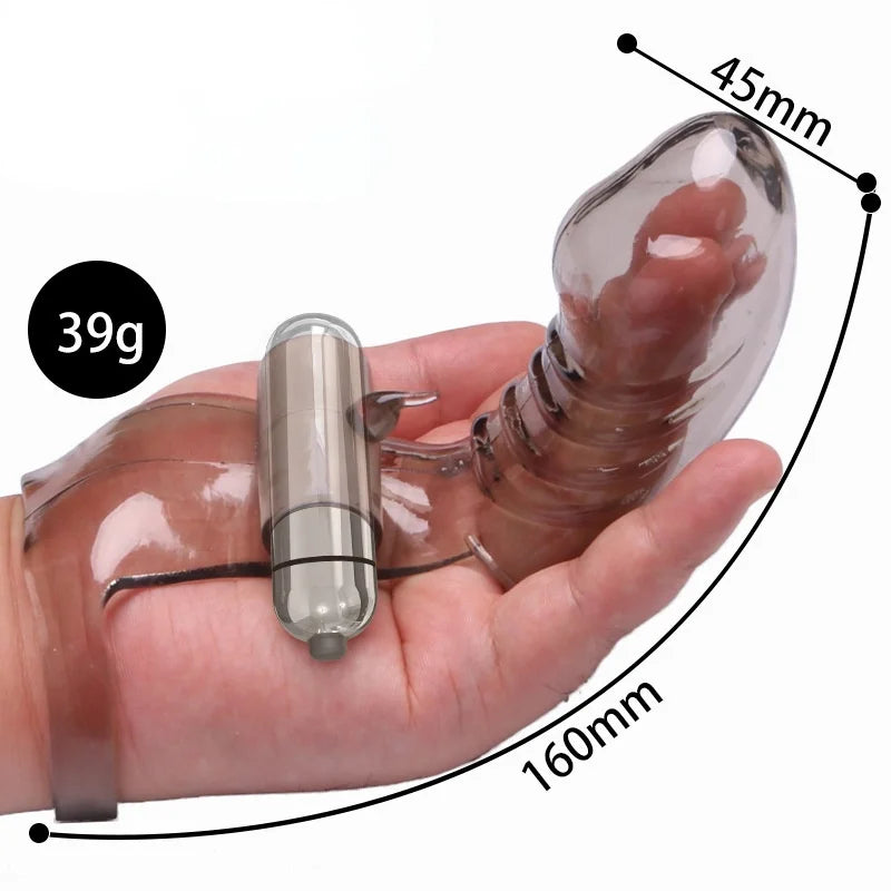 Finger Sleeve Vibrator Clit Stimulate - image 2