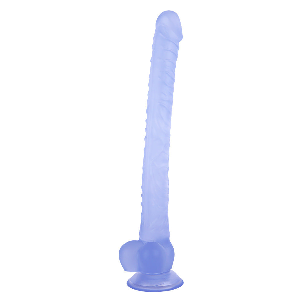 13 Inches Extra Long Silicone Dildo - Blue - image 1