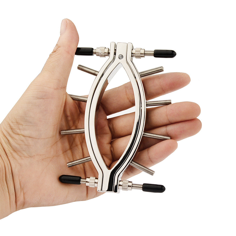 Stainless Metal Adjustable Labia Clamp for Sensation Play - image 2
