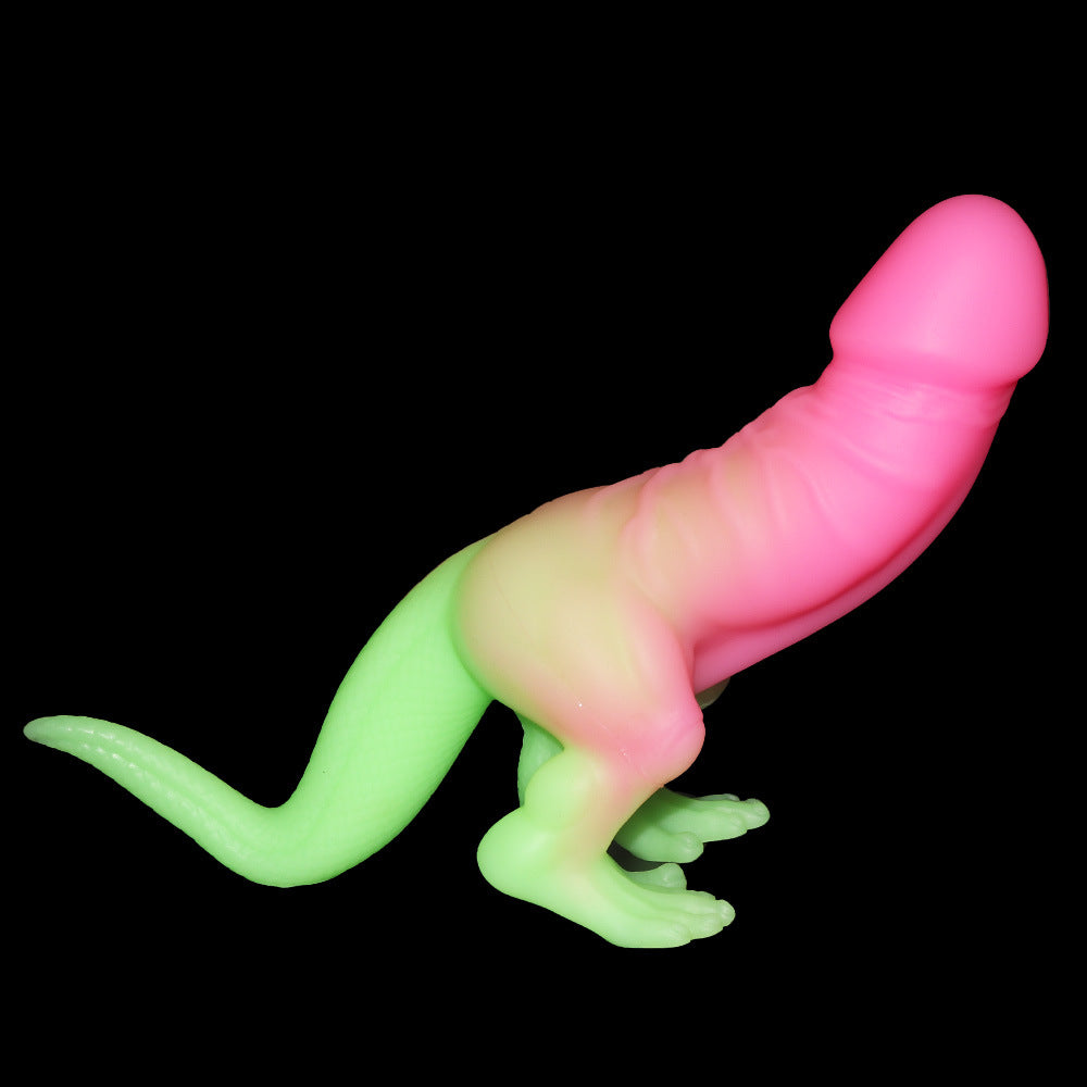 Penisaurus Mosnter Dildo Luminous Dildo  - Luminous Red & Green - image 4