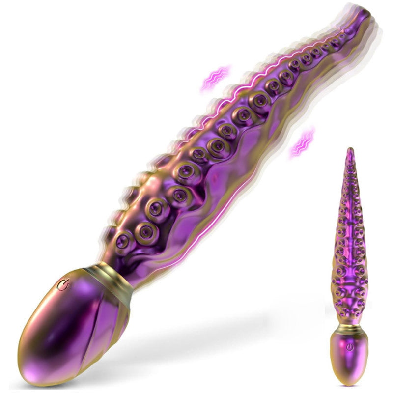 OctoTouch 10-Mode Multi-Zone Vibrator  - Laser Purple - vibrating - image 10