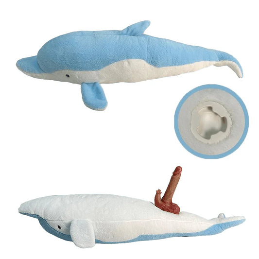 Plush Dildo Machine Thrusting Licking Dildo Machine Sex Toy With Remote Control - Blue - image 0